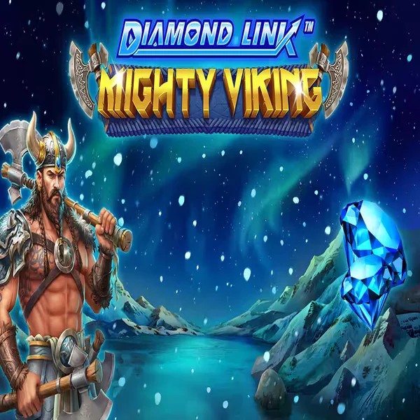 Official Slots logo: Diamond Link Mighty Viking by Greentube at Vegasino Casino
