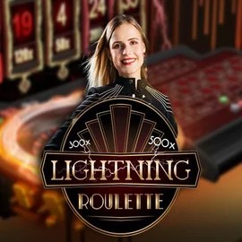 Lightning Roulette logo by Evolution Vegasino Casino