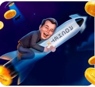 Rocket X slot logo by 1win Games at Vegasino CasinoRocket X